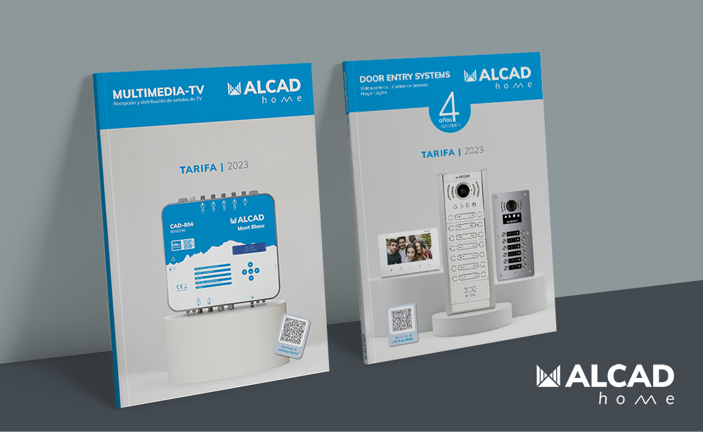 ALCAD Home: ya están disponibles los catálogos y tarifas Multimedia-TV y Door Entry Systems para 2023