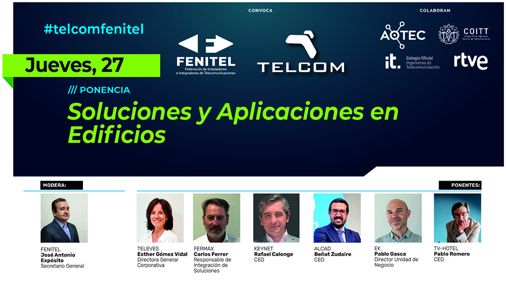 Beñat Zudaire participa en la mesa “Soluciones y aplicaciones en Edificios” de TELCOM25